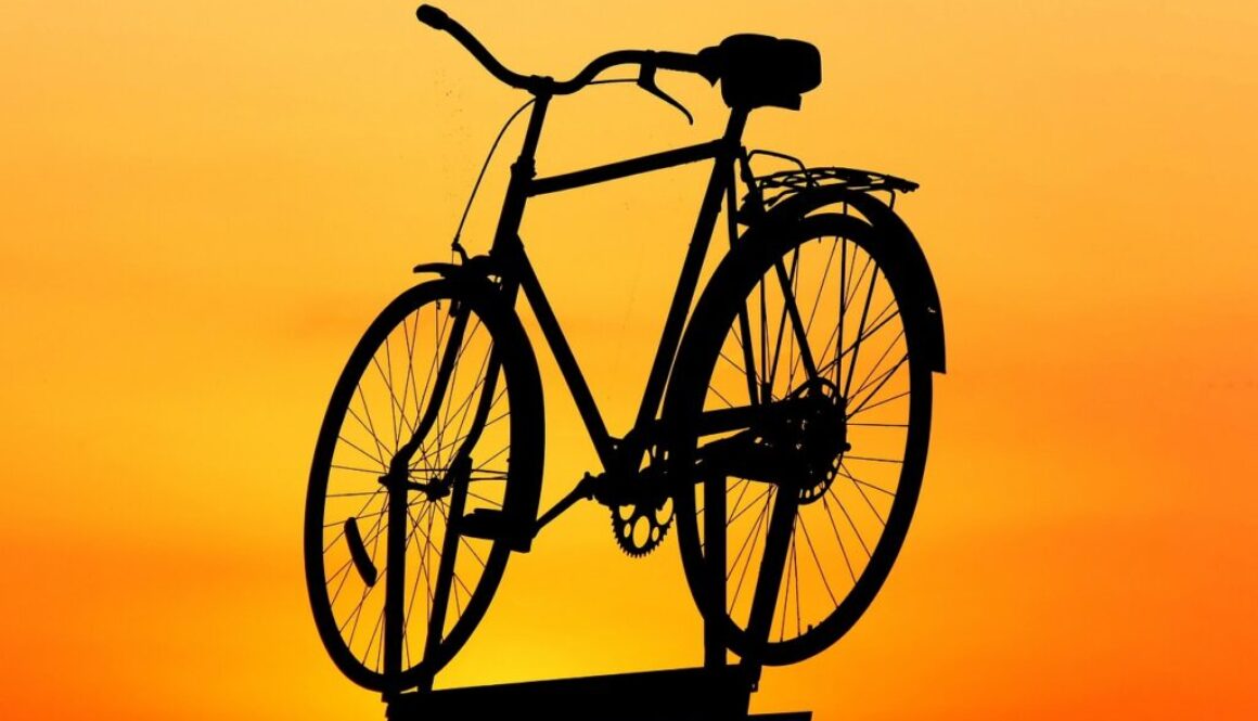 bike bicycle wheel cycling sunset 1658214