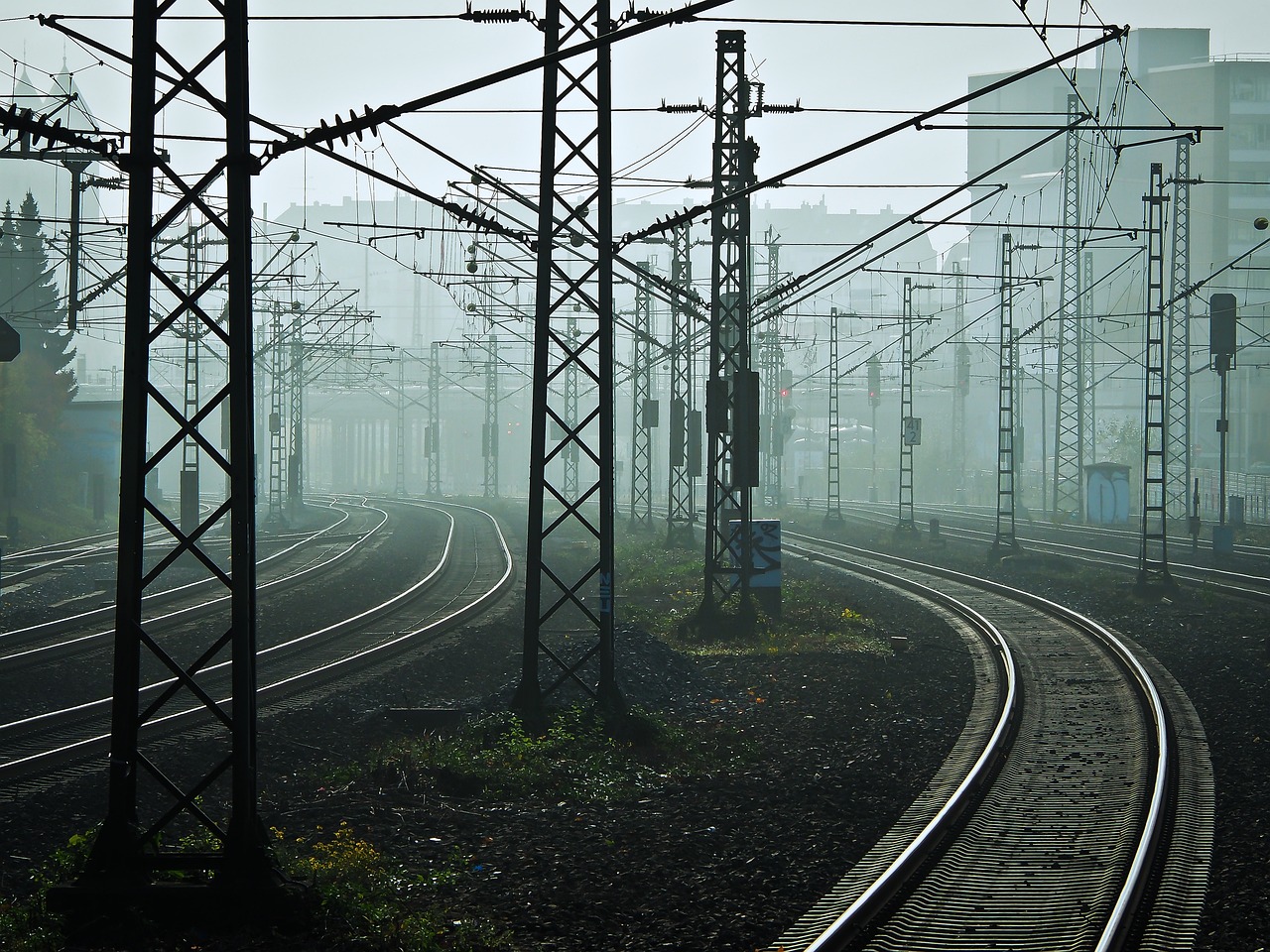 railway tracks fog rails 1066111