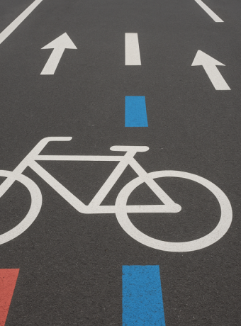 oznakowanie poziome dróg rowerowych