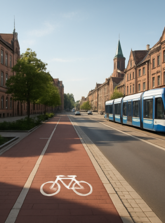 rowerem po centrum Gliwic